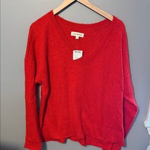 Lucky Brand Bold Red Knit Sweater